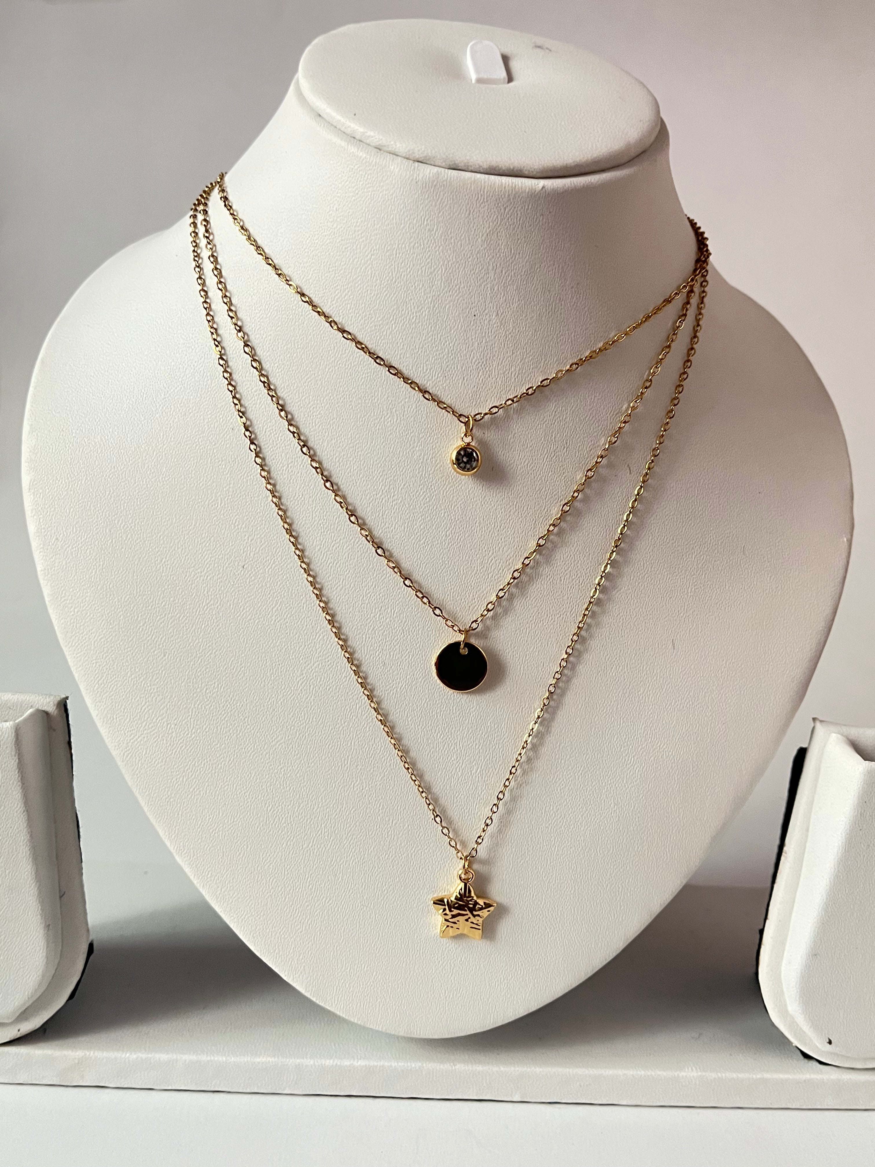 Seoul Star layered necklace