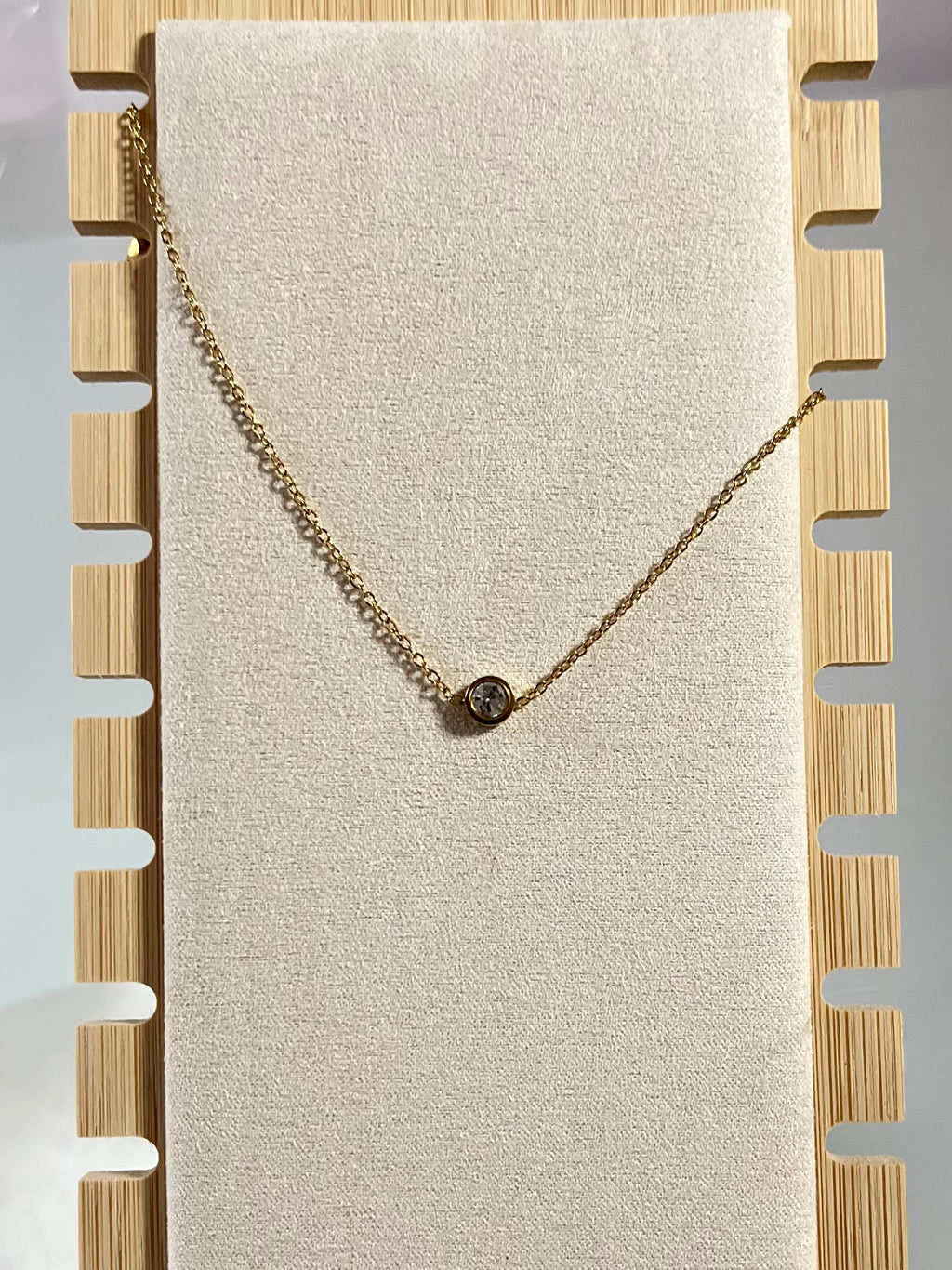Solitaire anklet