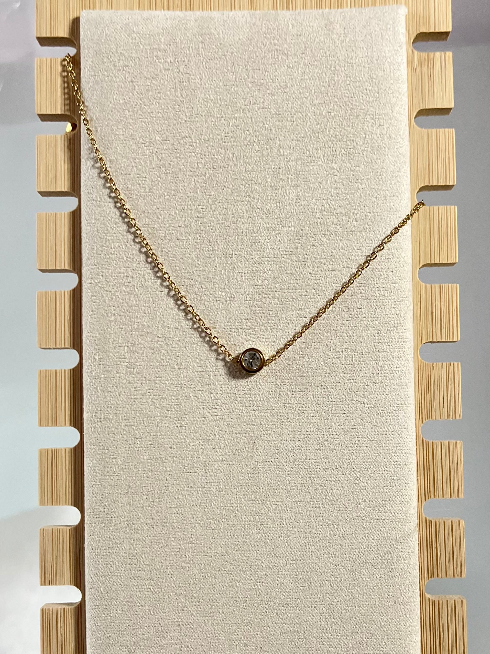 Solitaire anklet