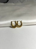 Honeycomb luxe hoops