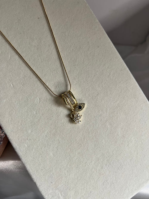 Evil eye & swan charms