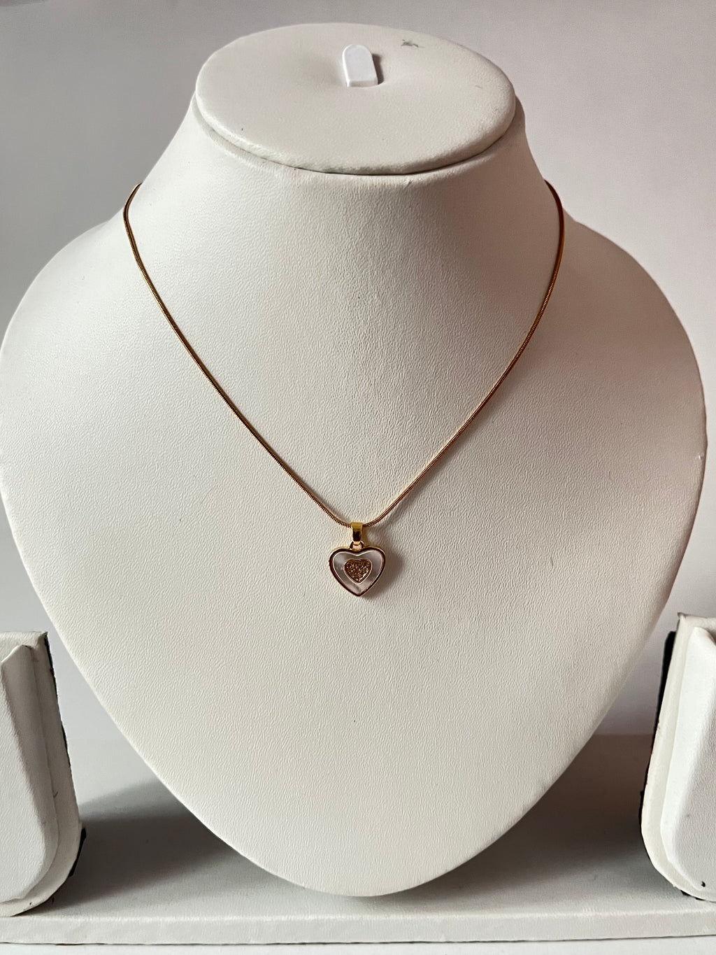 Seoul filled heart necklace