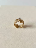 Seoul semi flower ring