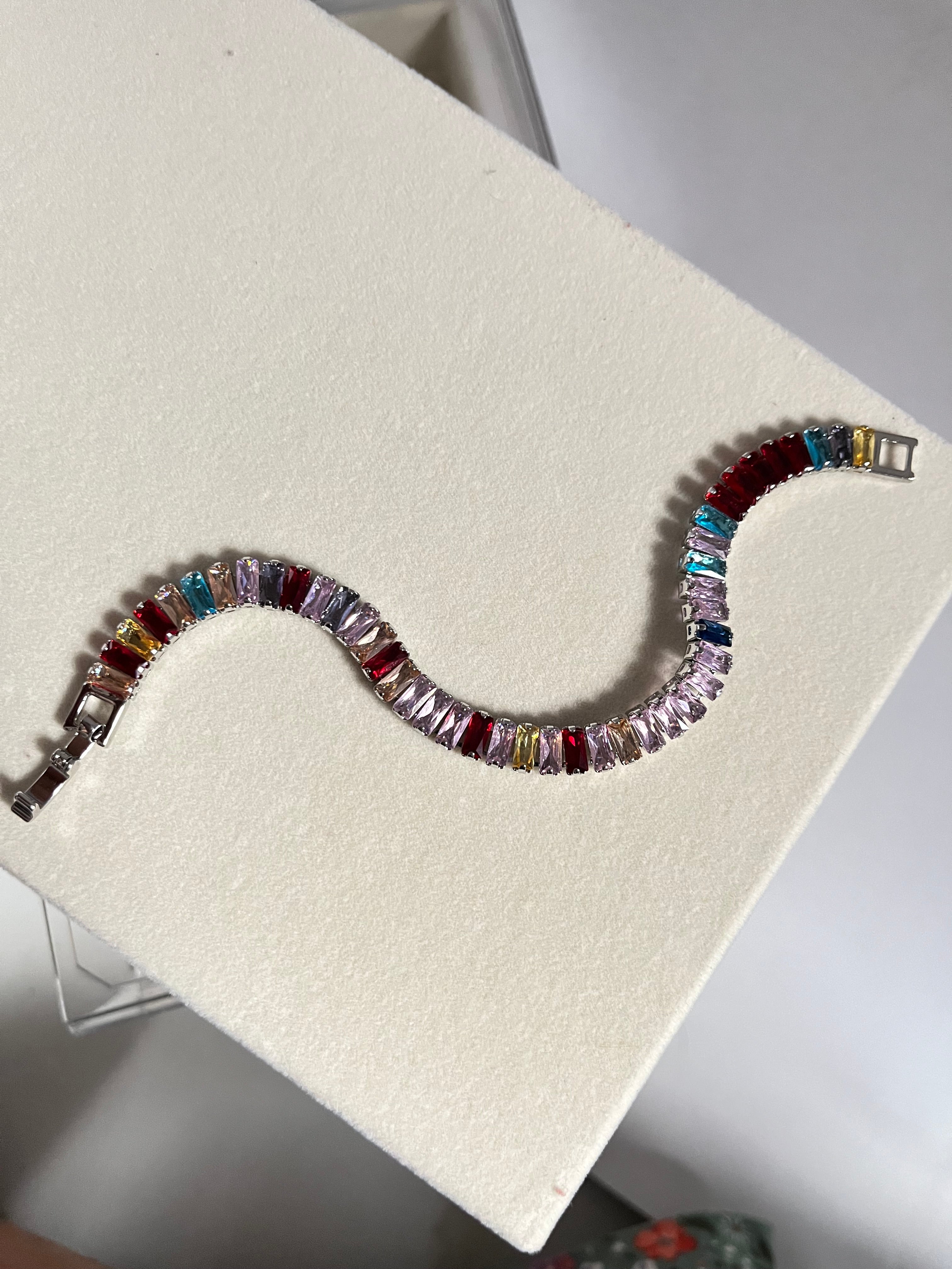 Trishya multicolour tennis bracelet