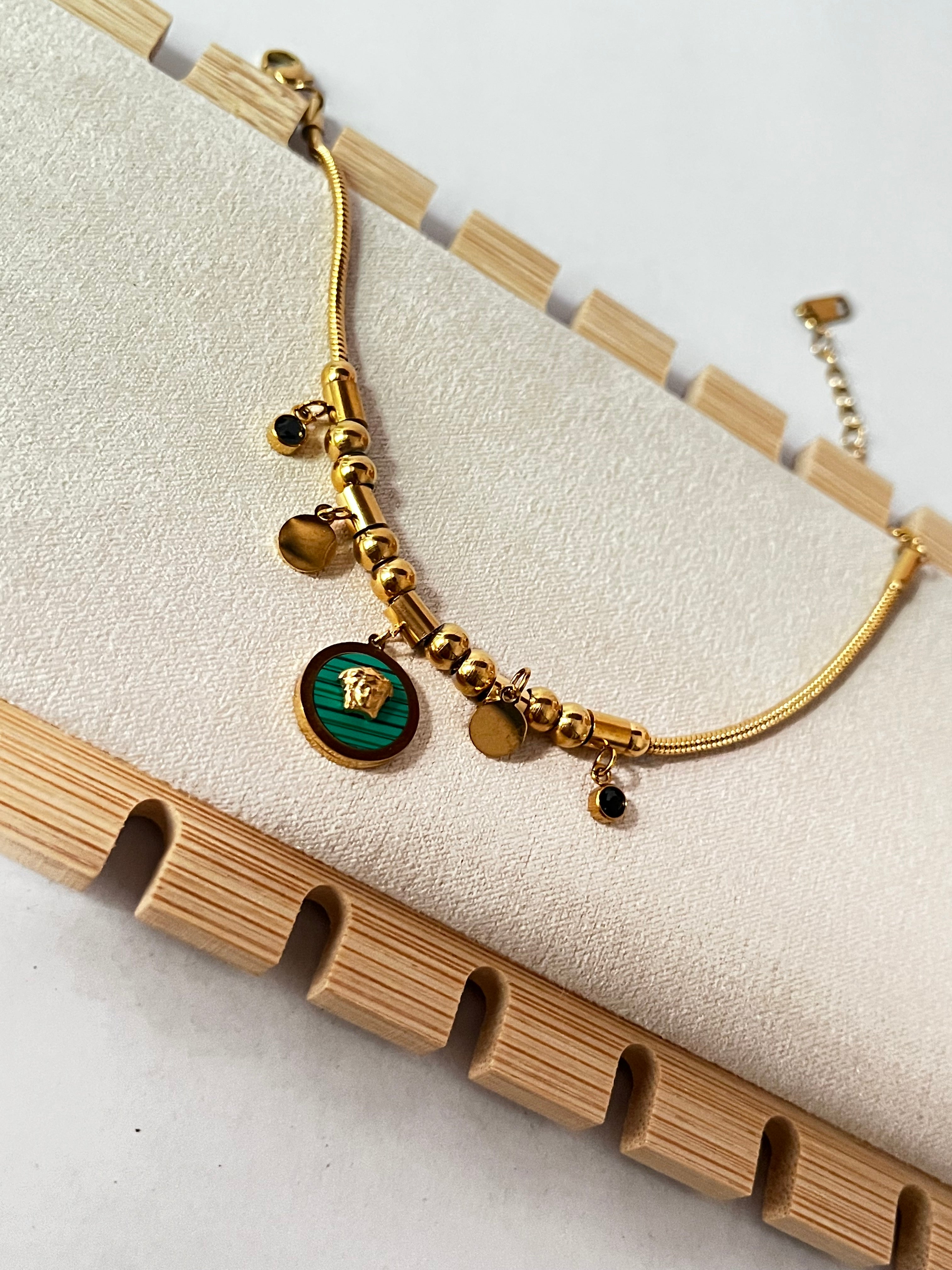 Seoul multi charm bracelet