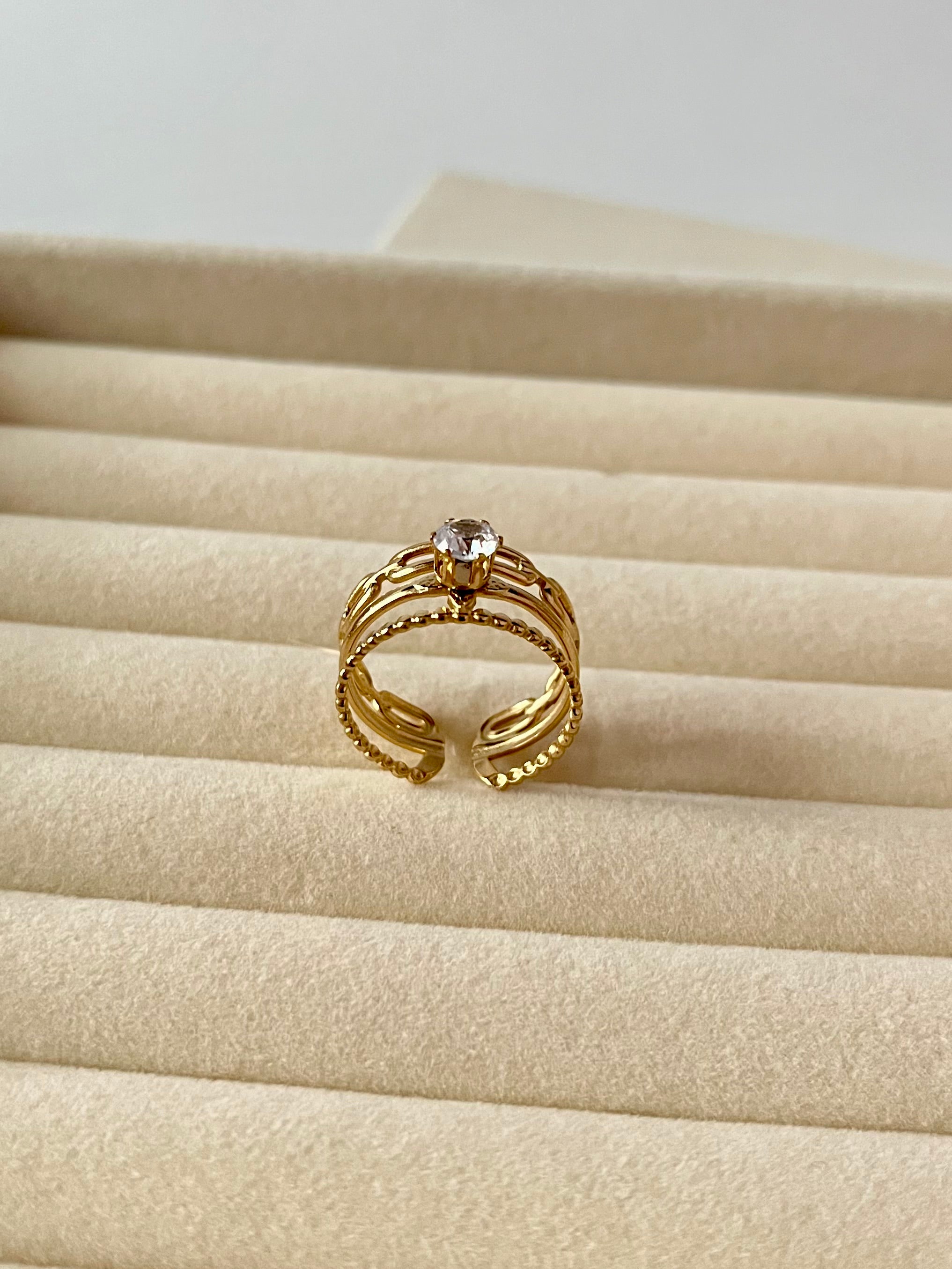 Seoul thin layered ring