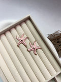 Seoul pink star earrings