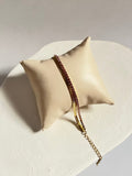 Seoul double chain pink bracelet