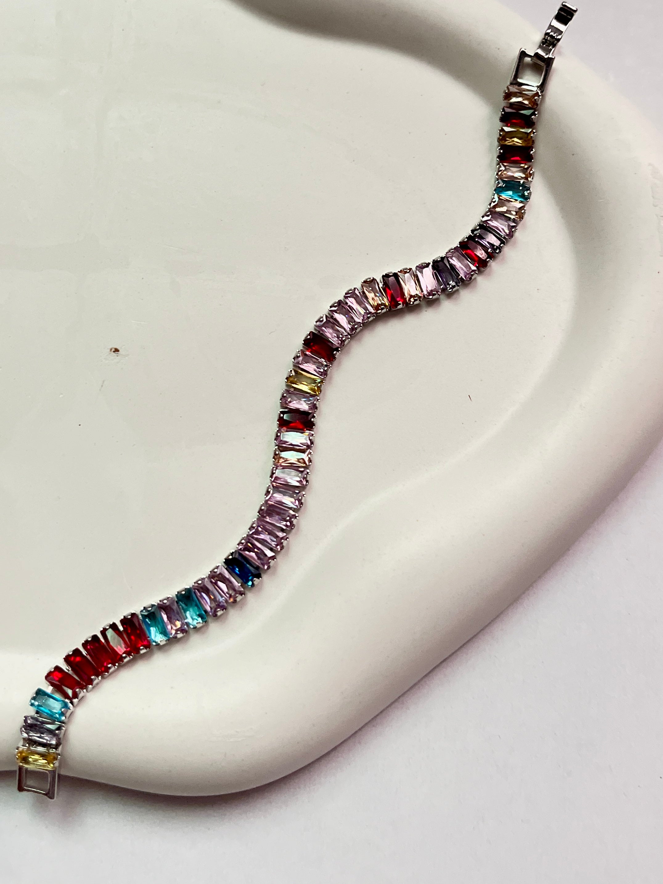 Trishya multicolour tennis bracelet