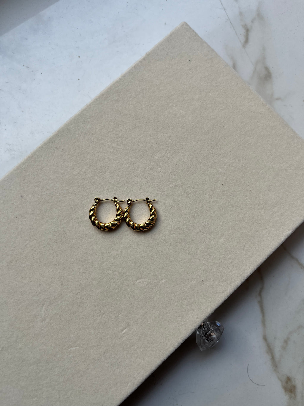 Tiny braided hoops