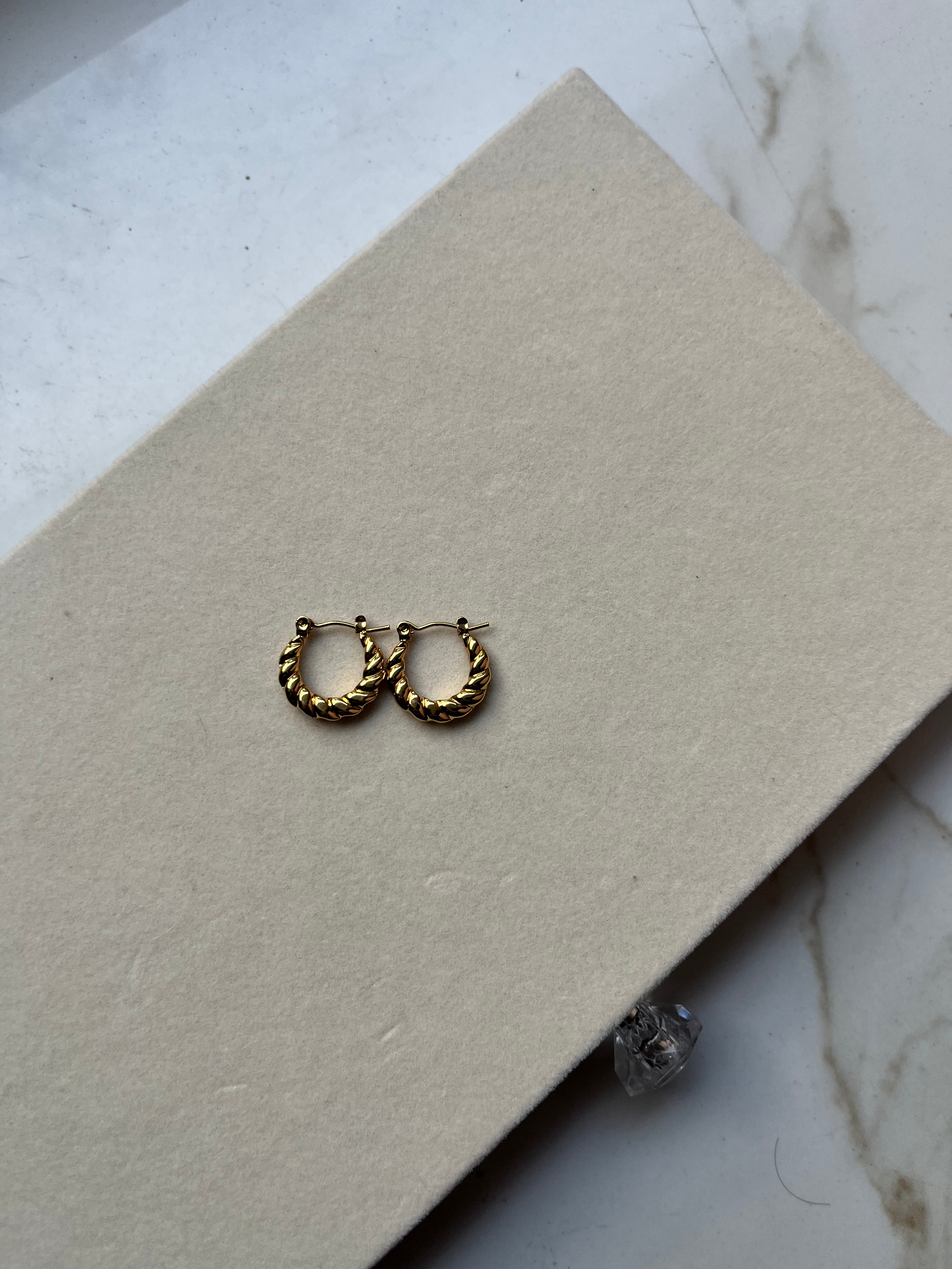 Tiny braided hoops