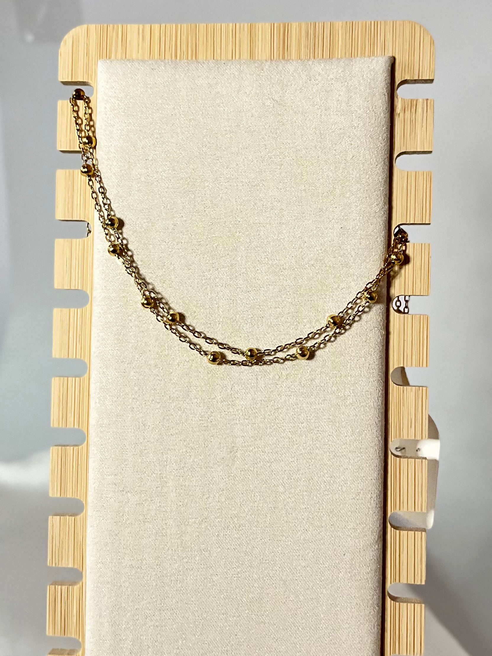 Double layered anklet