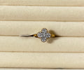 Trishya crystal flower ring