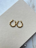 Olive link hoops