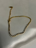Half tennis bracelet