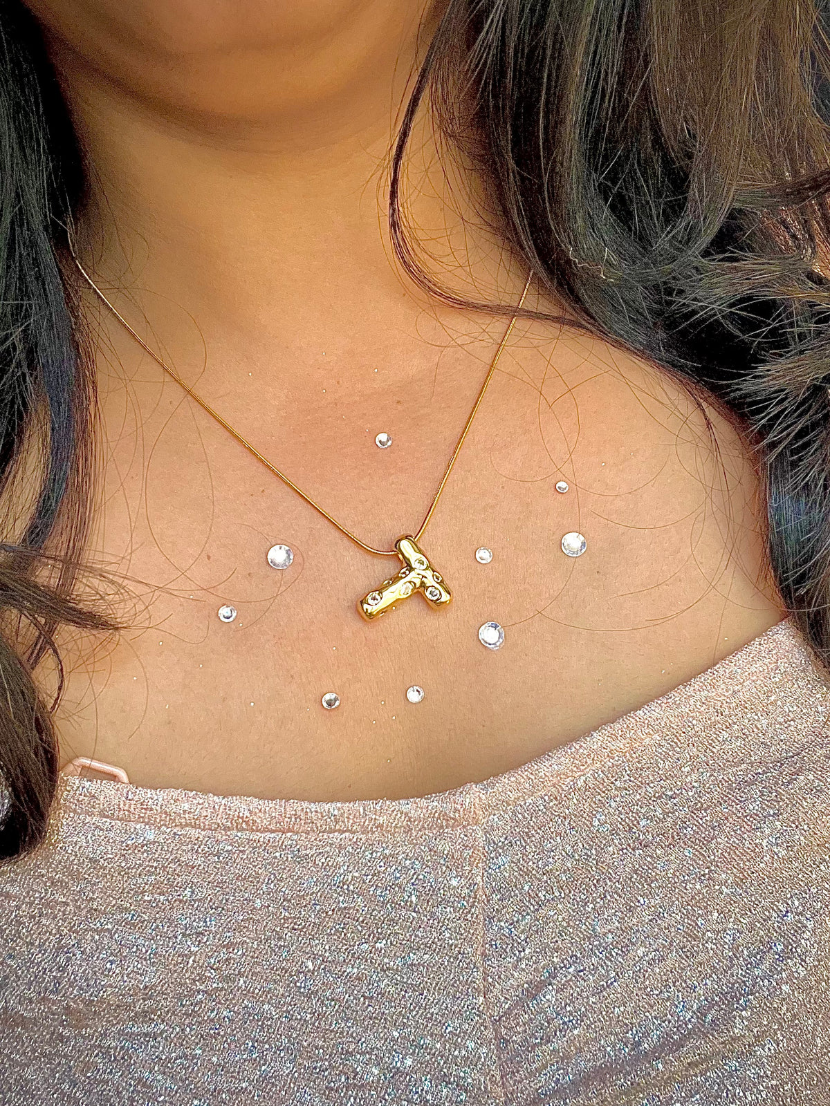 His/Her first initial necklace