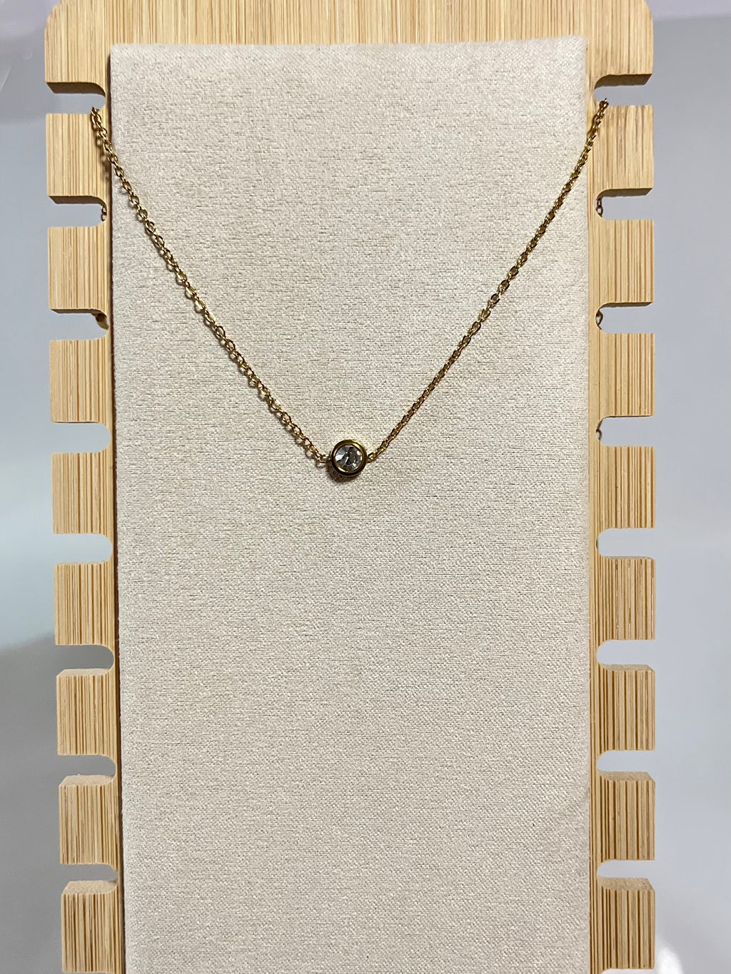 Solitaire anklet