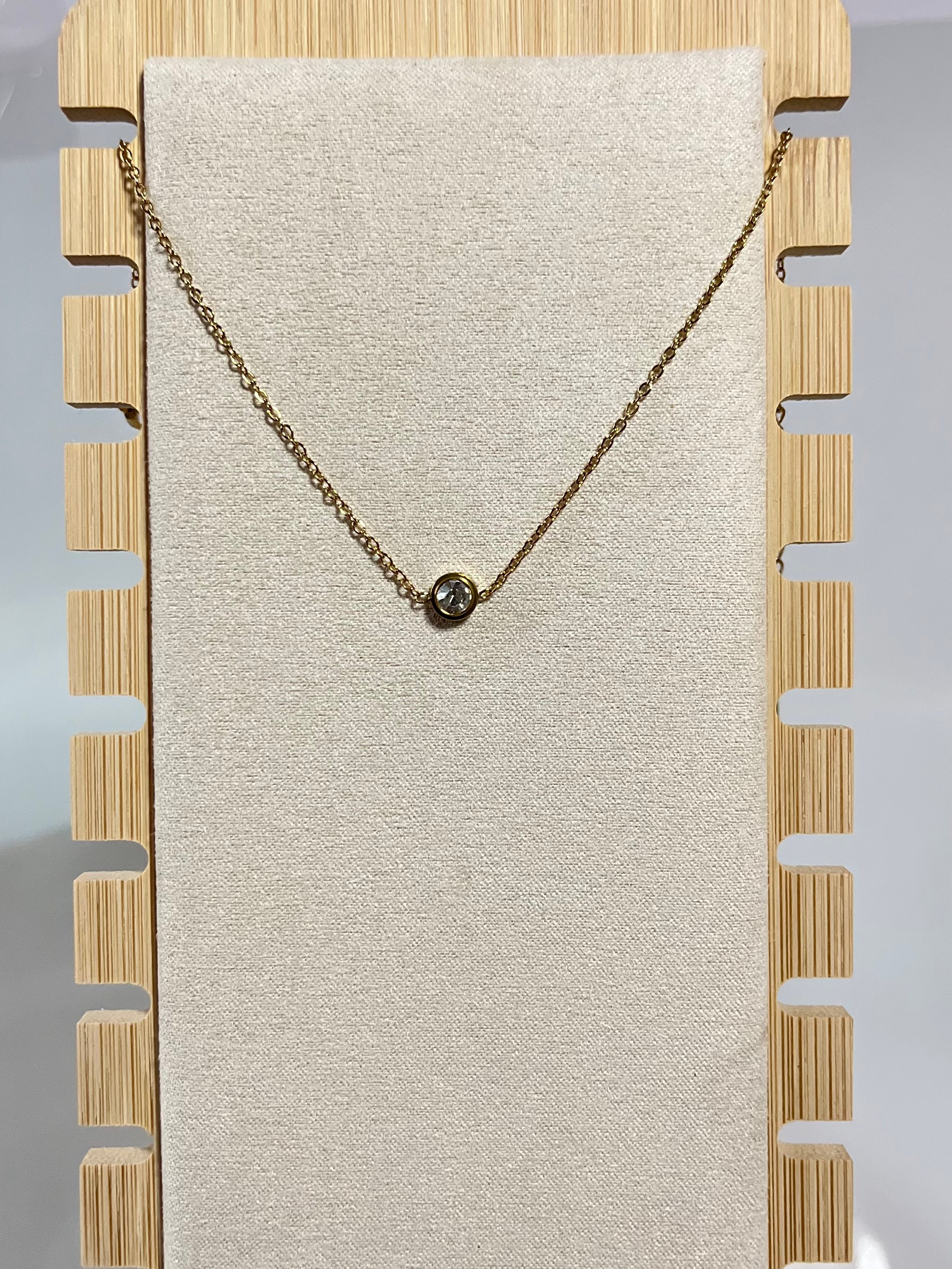 Solitaire anklet