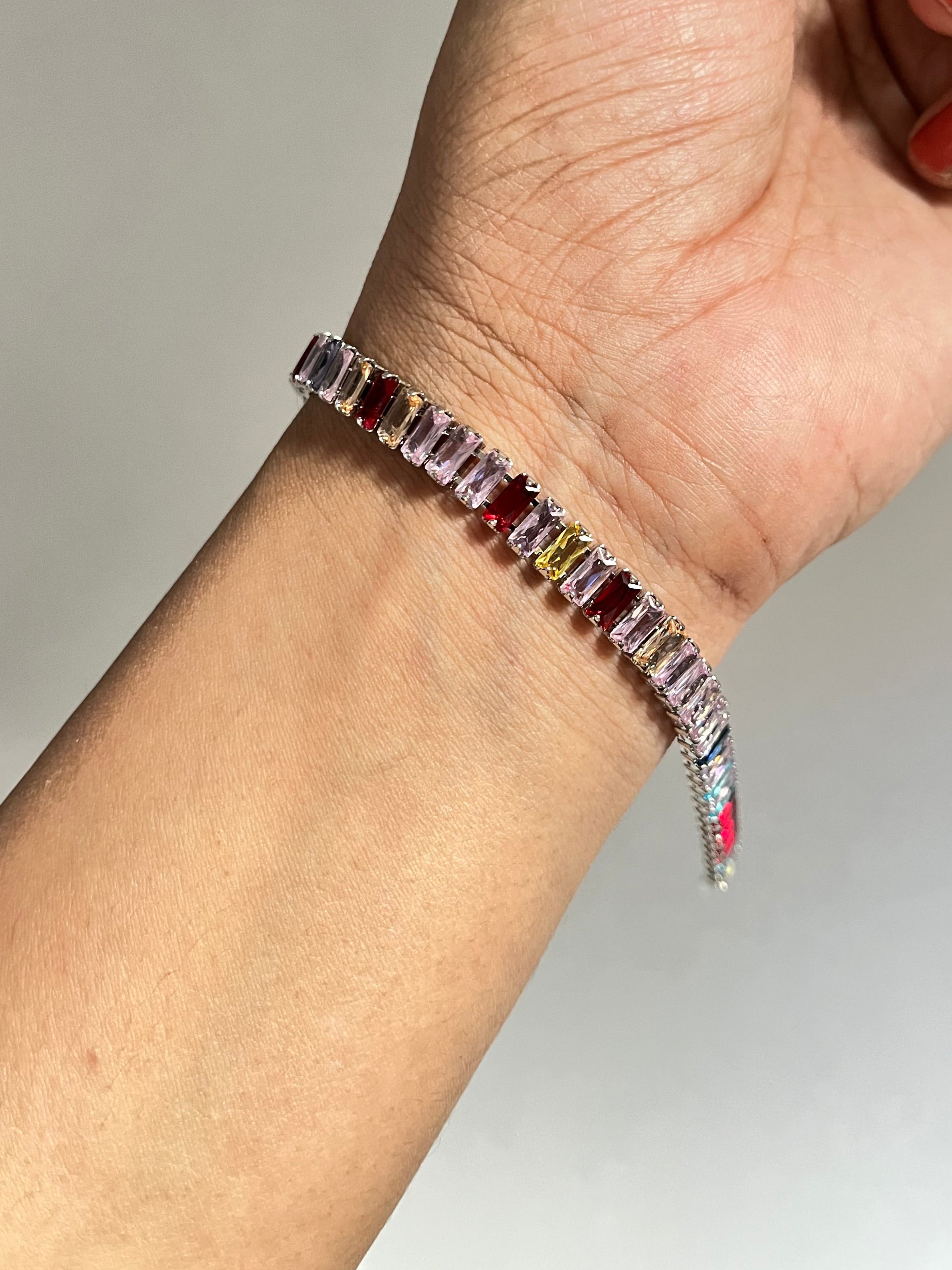 Trishya multicolour tennis bracelet