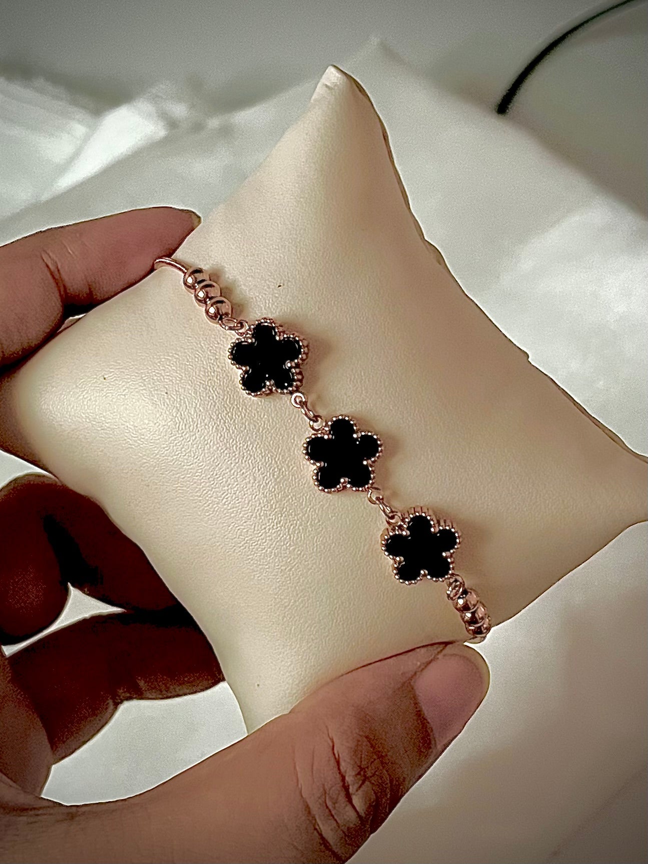 Black clover bracelet